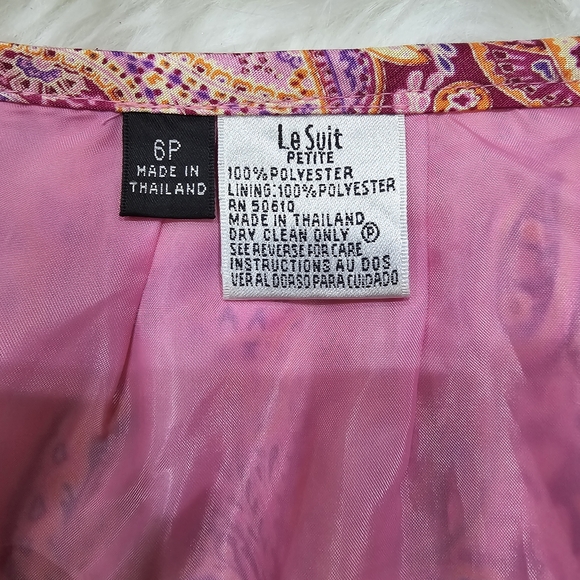 Pink 2pc suit by LeSuit, 6P, - Picture 2 of 9